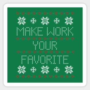 Make Work Sweater Sticker